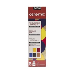 Bojëra për qeramikë Pebeo Ceramic 6 x 20 ml