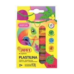 JOVI Nuanca neoni plastelinë 6 x 15 g