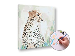 Paint by Numbers - Cheetah on the Hunt