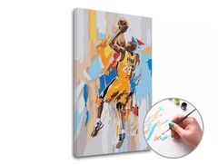 Pikturë me numra KOBE BRYANT 24 | vështirësi e ulët