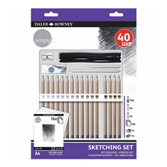 Set Daler Rowney Simply Sketching 40 copë