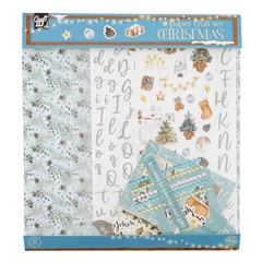 Set i Krishtlindjeve Scrapbooking Blu