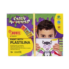 Set JOVI CRAZY MONSTERS - pikturë me plastelinë