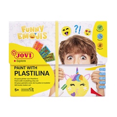 Set JOVI FUNNY EMOJIS - pikturë me plastelinë